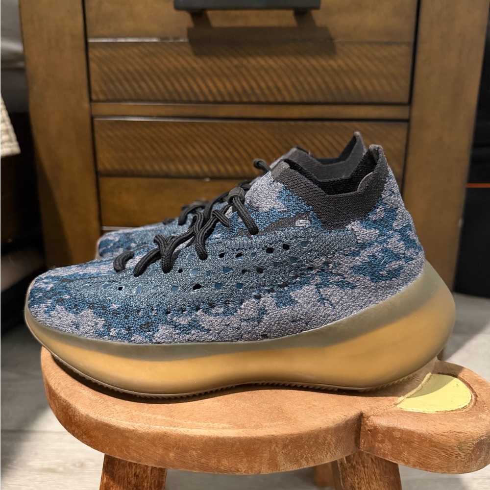 Yeezy Blue and Black Sneakers